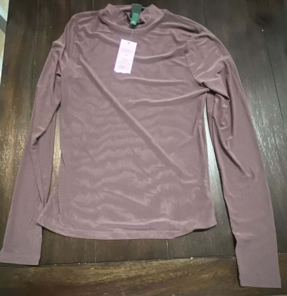 NWT Wild Fable Mock Neck Long Sleeve Top Size M